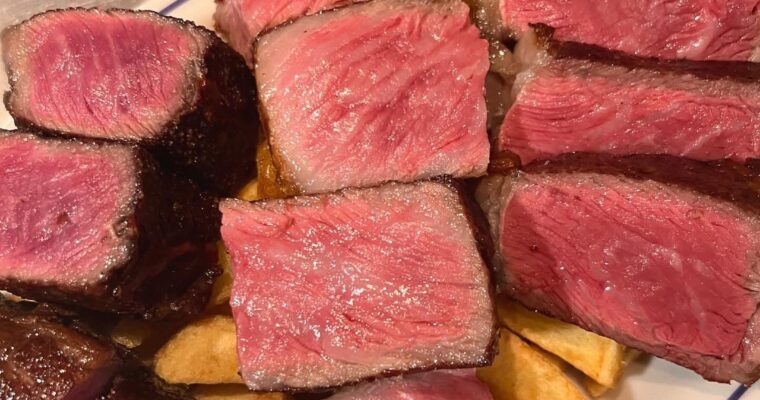 久々のサーロイン3種同時焼き